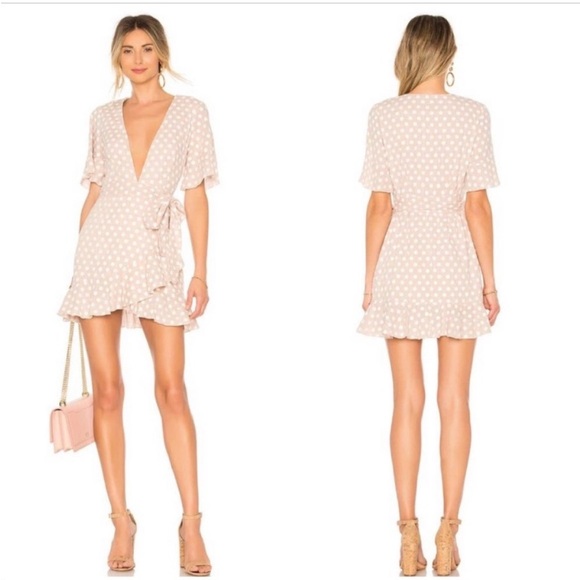 Majorelle Portia Mini Wrap Polka Dot Dress - Picture 1 of 10